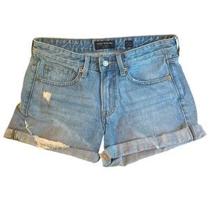 Lucky Brand Blue Jean Shorts Distressed Cut-Off Style